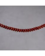 Jaspe rouge d'Afrique round roundel 5x8mm