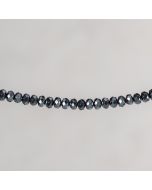 Hématite rondelle facettée 4x6mm