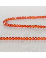 Cornaline d'Inde "AA" facettée 3mm