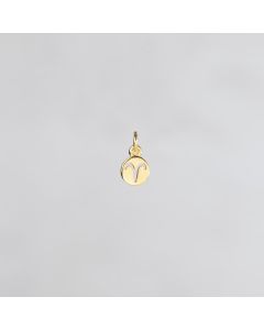 Médaille Astro Bélier 7mm pl. or 0.5m 1.9€x3=5.7€