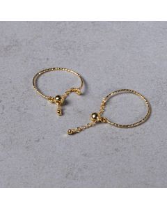 Bague ajustable Ciselée pl.or 3m 2.9€x4=11.6€