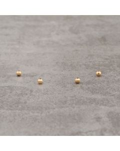 Perle facettée 4mm pl.or 0.5 micr 0.26x50 =13€