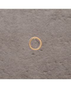 Anneau plat 1x10mm pl.or 0.5 microns 0.80€x6=4.80€