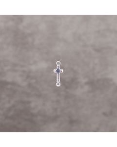 Croix 10x5mm pl.argt 10 microns 0.75€x6=4.5€