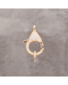 Mousq strass 26.5x15.5mm pl.or 1 m 6.99x2=13.98€