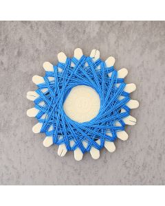 Fil de lin naturel "azur"       0.3mm - 20 mètres