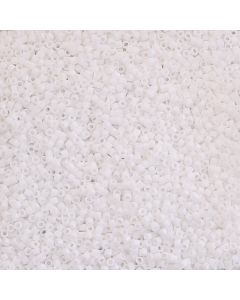 Miyuki delica beads 11 (2mm) "pur white"-les 20 g