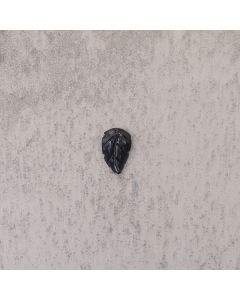 Gorgone "feuille" 10x7mm noir 0.85€x10=8.50€