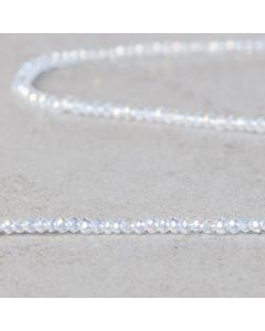 Cristal irisé plaqué "pur white" 2mm