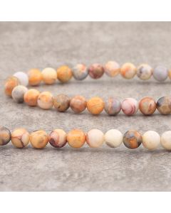 Yellow crazy agate d'Afrique 6mm