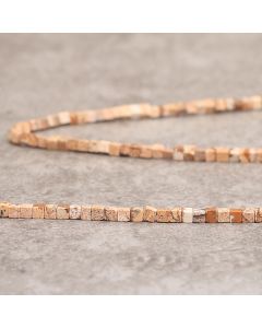 Jaspe paysagé d'Afrique 2x2mm