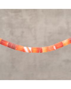 Cornaline d'Inde tube 8x12mm