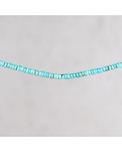 Turquoise naturelle rdelle asymétrique 2x4mm