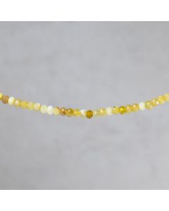 Opale jaune d'Inde rdelle facettée 4x6mm