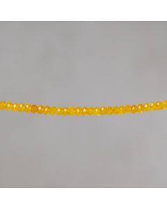 Jade "yellow" rondelle facettée 2x3.5-4mm