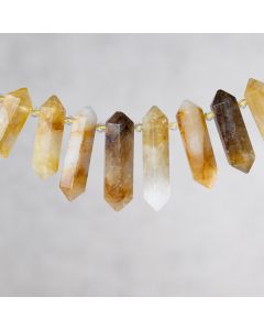 Citrine du Brésil brut "cristaux" 15 x38mm