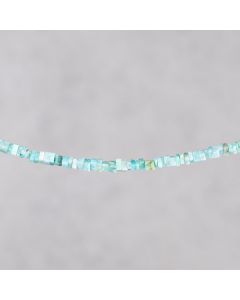Amazonite du Brésil asymetric square 4-5mm