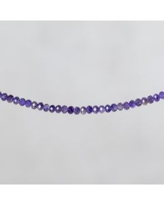 Améthyste du Brésil facettée rondelle 4x6mm