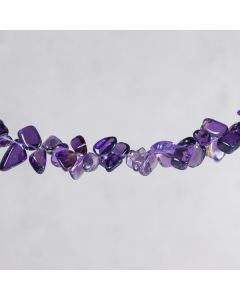Quartz purple Brésil goutte asymétrique 8x12mm