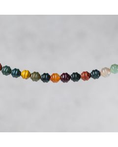 Agate Afrique mixed autumn color "travaillée" 10mm