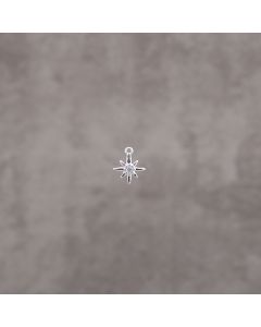 Et.plaire strass pdt 6.5mm pl.argt 5 mic 1.3x6=7.8€