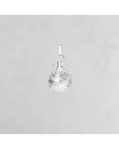 Bolas 18mm ajourée avec bélière pl.arg 5m