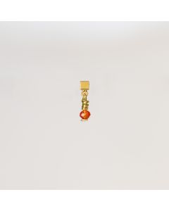 Sacha 2x2mm cornaline 2mm pl.o 0.5m 0.85x6=5.1€