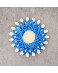 Fil de lin naturel "azur"       0.3mm - 20 mètres