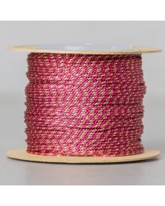 Coton polyester 1mm gold bordeau bobine 45m