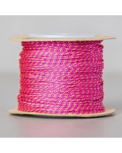 Coton polyester 1mm gold fushia bobine 45m