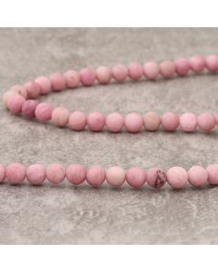 Rhodonite d'Afrique mat 6mm