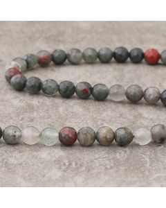 Agate sang d'Afrique facettée 8mm