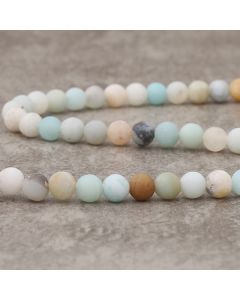 Amazonite d'Afrique "mixed" mat 6mm