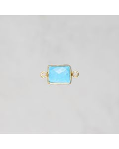 Turq ren, pl.or 1 m-rect 10x12mm-5.9x2=11.8€