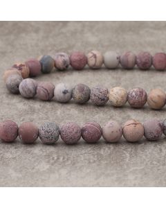 Jaspe grass flower d'Afrique mat 10mm