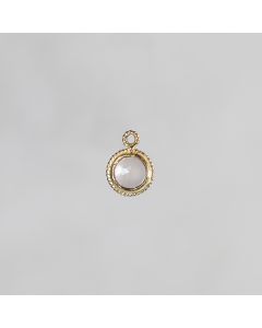Sertis pompadour 9mm calcé rose/or 1 m 3.9€x2=7.8€