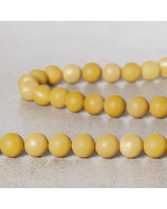 Mokaite jaune Madagascar mat 8mm