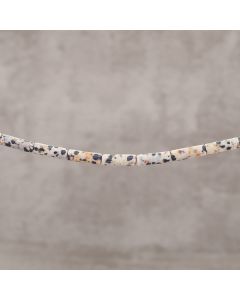 Jaspe dalmatien tube 4x13mm