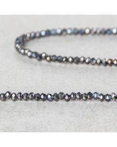 Cristal irisé plaqué "smocky grey" 2mm