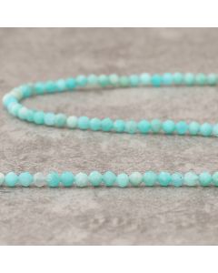 Amazonite verte du Brésil facettée 3mm