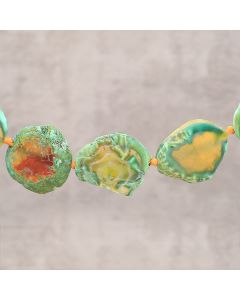 Agate slice " green/brown" 15-20x25-35mm