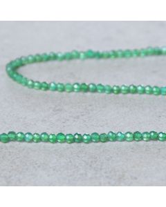 Onyx vert d'Afrique du Sud facettée "A" 2mm
