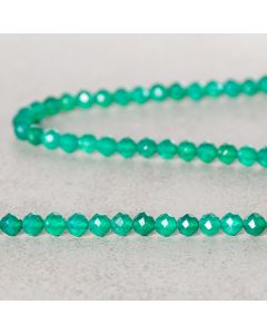 Onyx vert d'Afrique A facetté 4mm
