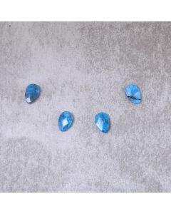 Apatite du Brésil goutte facettée 8x10mm 1.5x4=6€