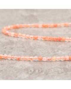 Agate orange berry facettée 3mm