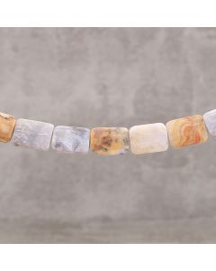 Crazy agate "dune" rectangle 13x18mm