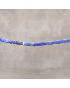 Sodalite d'Afghanistan mat tube 4x13mm