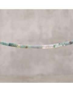 Agate mousse d'Afrique mat tube 4x13mm