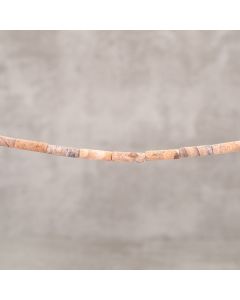 Jaspe paysagé d'Afrique du Sud mat tube 4x13mm