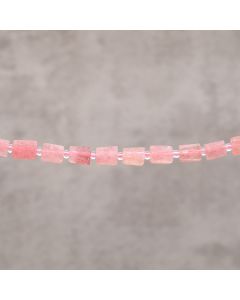 Stawberry quartz Brésil tube baroque 7-8x6-7mm